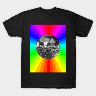 Disco Ball Funky Rainbow Prism Party T-Shirt